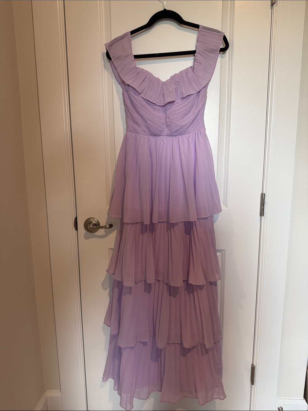 Lulu's Lavender Tiered Maxi Dress